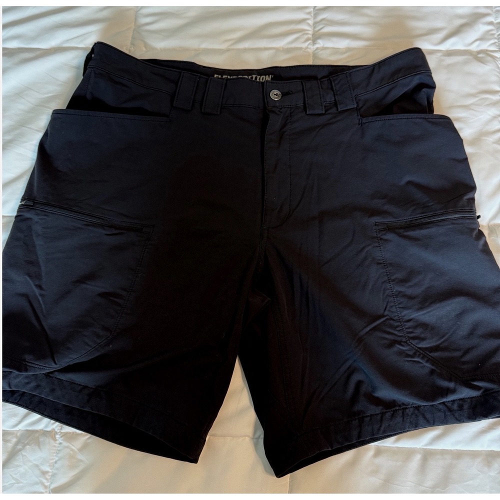 Duluth Trading Co Flexpedition Shorts Mens 40 Black Excellent Hiking Cargo